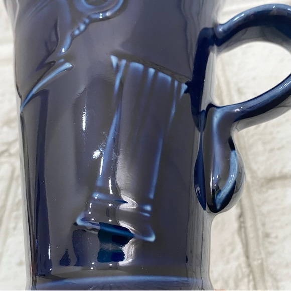 Retired 1986 FIESTA Homer Laughlin Cobalt Blue Capuccino Pedestal Mug - Picture 8 of 14